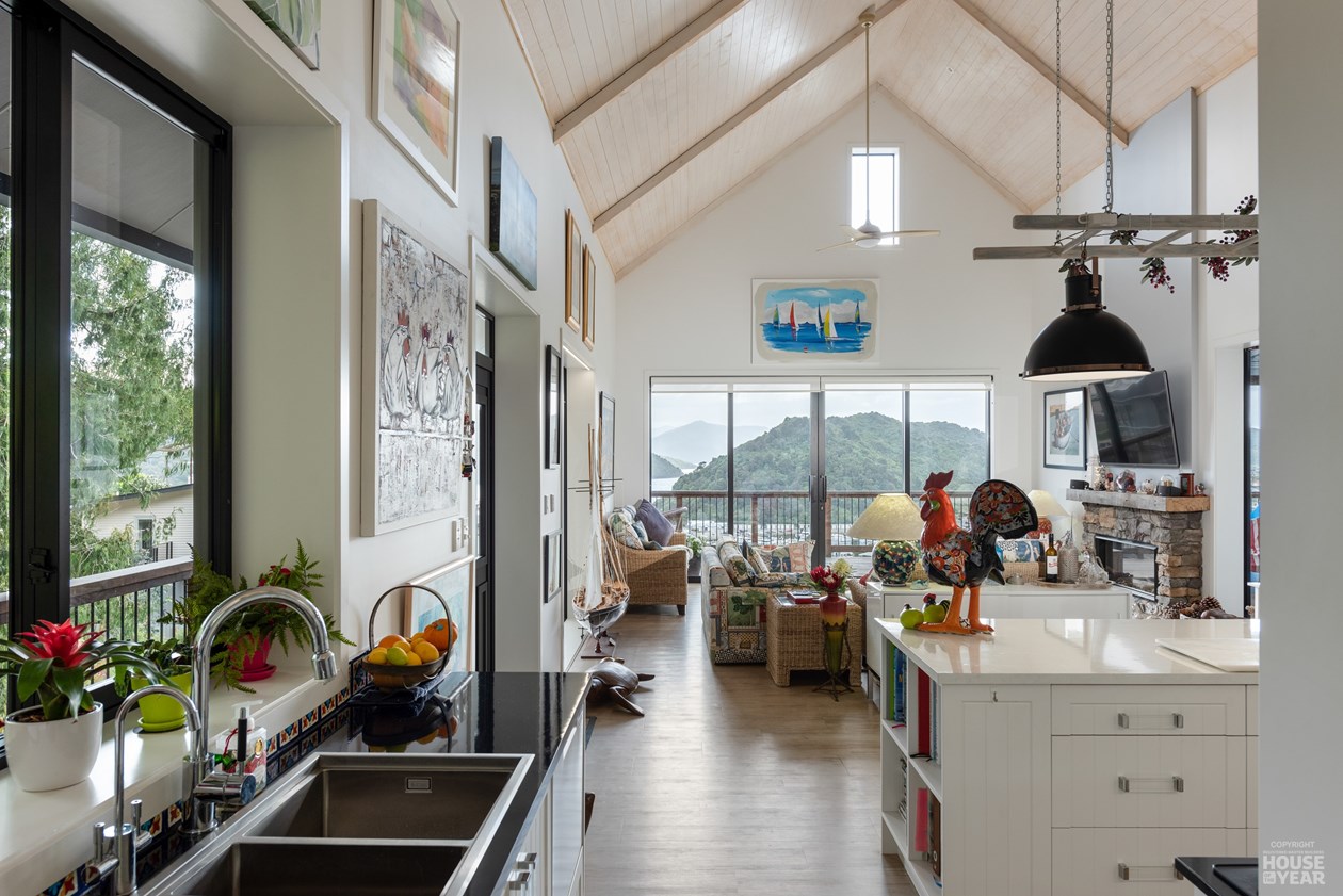 Picton Hillside New Build — Kitchen with Sounds outlook